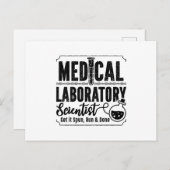 Laboratory Technician Medical Laboratory Scientist Briefkaart (Voorkant / Achterkant)
