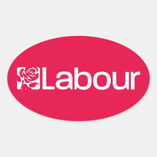 Labour Party Verenigd Koninkrijk Ovale Sticker