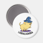 Labra-cadabra Grappige labrador hondenwoordspeling Magneet (Voorkant / Achterkant)