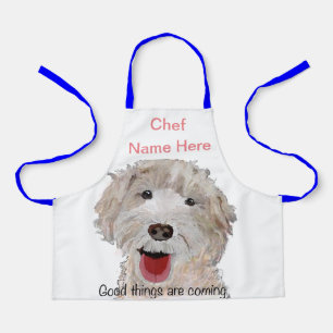 Labradoedle Cooking Chef (naam hier) Kinder Schort