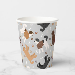 Labradoedle/Goldendoedle Botten en Paws Paper Cu Papieren Bekers
