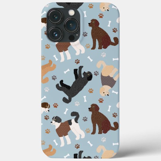 Labradoedle/Goldendoedle Botten en pokken Case-Mate iPhone Case (Achterkant)