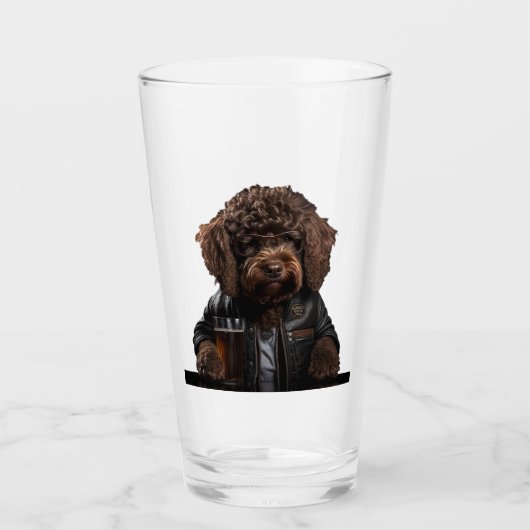 Labradoedle, goudendoedje, bernedoedle grappig cad glas (Voorkant)