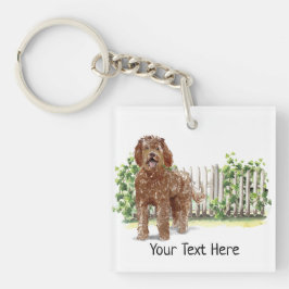 Labradoedle Persoanlised Keyring Sleutelhanger