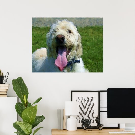 Labradoedle print (Thuiskantoor)