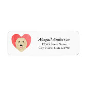Labradoedle Return Address Labels (Voorkant)