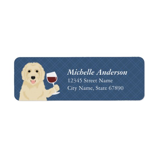 Labradoedle Return Address Labels (Voorkant)