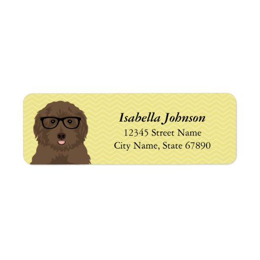 Labradoedle Return Address Labels (Voorkant)