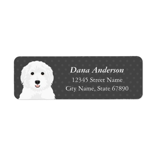 Labradoedle Return Address Labels (Voorkant)