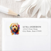 Labradoedle Return Address Labels (Insitu)