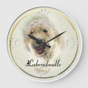Labradoodle Art Gifts Grote Klok