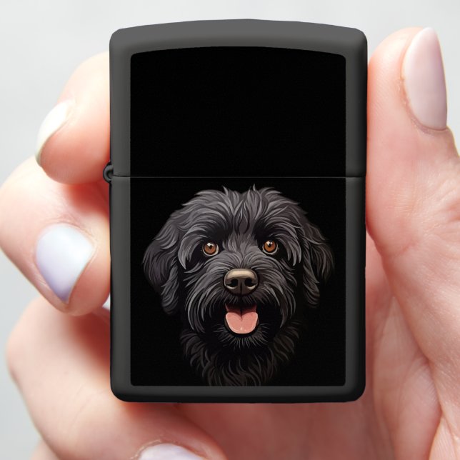 Labradoodle Black Dog (In Hand)