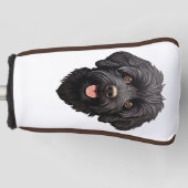 Labradoodle Black Dog Golfheadcover (Voorkant)