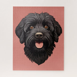 Labradoodle Black Dog Legpuzzel