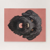 Labradoodle Black Dog Legpuzzel (Horizontaal)