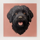 Labradoodle Black Dog Legpuzzel (Verticaal)