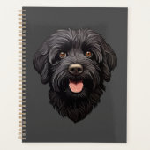 Labradoodle Black Dog Planner (Voorkant)