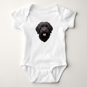 Labradoodle Black Dog Romper