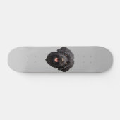 Labradoodle Black Dog Skateboard (Horizontaal)