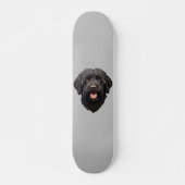 Labradoodle Black Dog Skateboard (Voorkant)