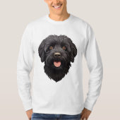 Labradoodle Black Dog T-shirt (Voorkant)