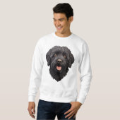 Labradoodle Black Dog Trui (Voorkant volledig)