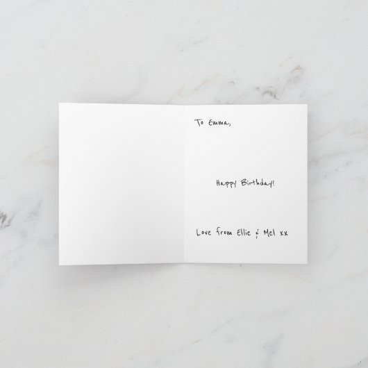 Labradoodle Carte d'anniversaire personnalisée (Intérieur)