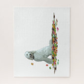 Labradoodle Chien En Feuille Jigsaw Puzzle (Vertical)