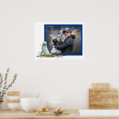 Labradoodle Chien En Feuille Poster (Cuisine)