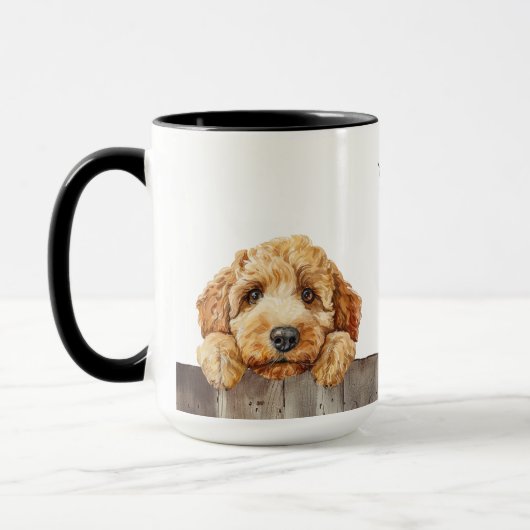 Labradoodle Chien Mug (Gauche)