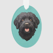 Labradoodle Chien noir (devant)
