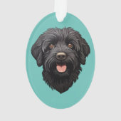 Labradoodle Chien noir (dos)