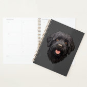 Labradoodle Chien noir (Devant avec enveloppe)