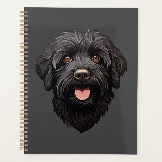 Labradoodle Chien noir (Devant)
