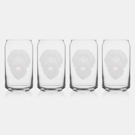 Labradoodle Chien noir (Dos)