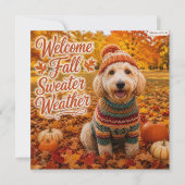 Labradoodle Cozy Herfst Trui Weer Najaar (Voorkant)