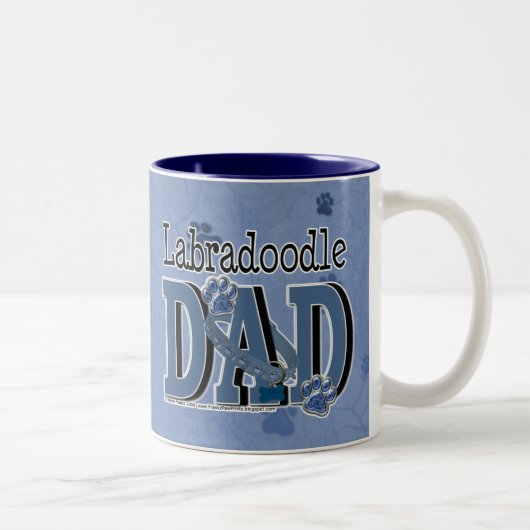 LabraDoodle DAD Tweekleurige Koffiemok (Rechts)