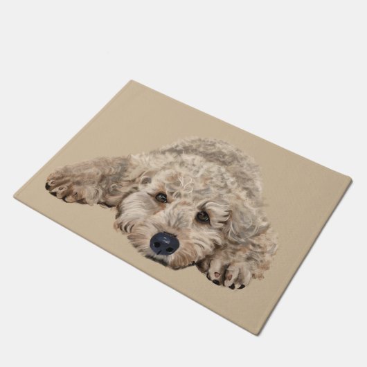 Labradoodle Deurmat (Schuin)