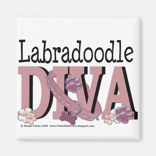 LabraDoodle DIVA Magneet (Voorkant)