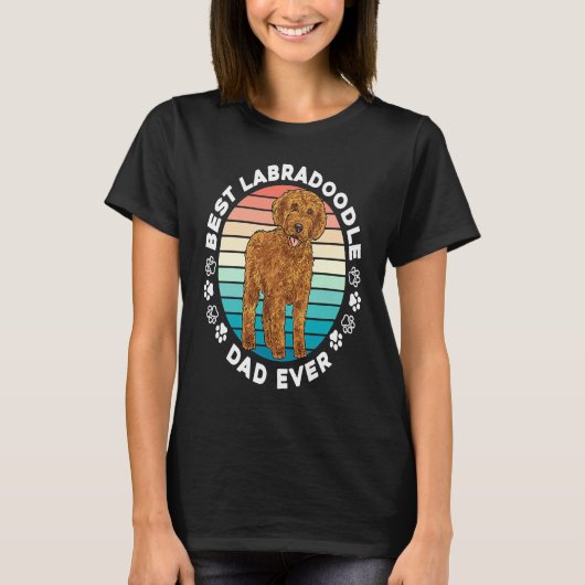 Labradoodle Dog  Best Labradoodle Dad Ever T-shirt (Voorkant)