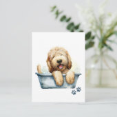 Labradoodle Dog Briefkaart (Staand voorkant)