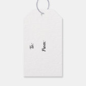 Labradoodle Dog in Leaves Gift Label Cadeaulabel (Achterkant)