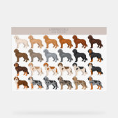 Labradoodle dog mix acryl bord (Voorkant)