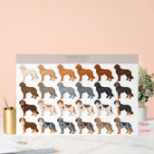 Labradoodle dog mix acryl bord (Huwelijk)