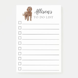 Labradoodle Dog op maat gemaakt voor het opstellen Post-it® Notes