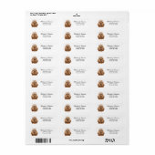 Labradoodle Dog Return Address Label (Full Sheet)