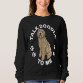 Labradoodle Dog  Talk Doodle To Me Labradoodle Trui (Voorkant)