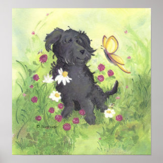 Labradoodle Doodle Dog/Artist Poster Print