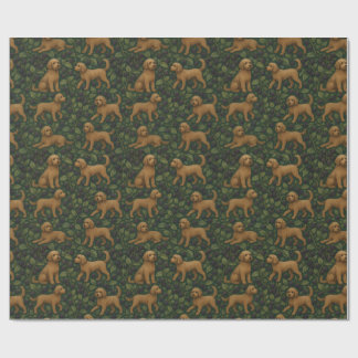 Labradoodle en Blackberry inpakpapier