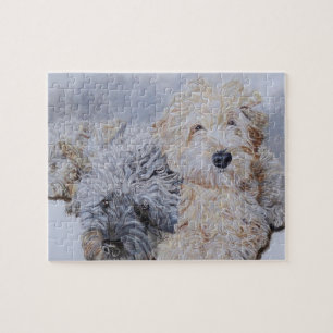 Labradoodle en Goldendoedle Legpuzzel